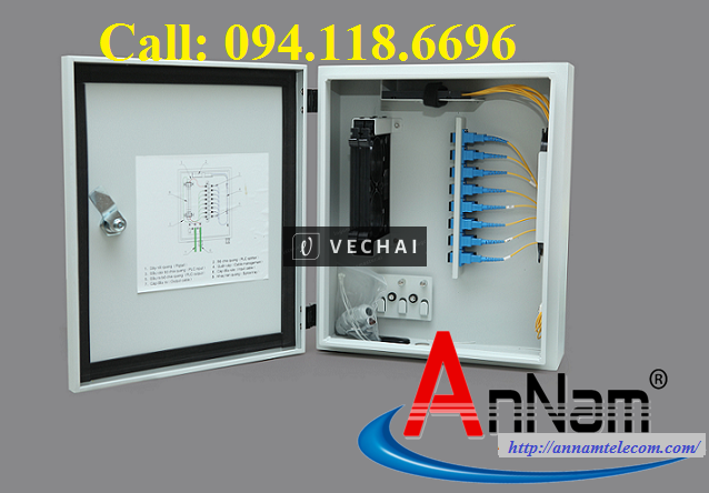 Hộp phối quang ODF 12Fo ngoài trời, Hộp phối quang ODF 12FO lắp Chuẩn RACK 19