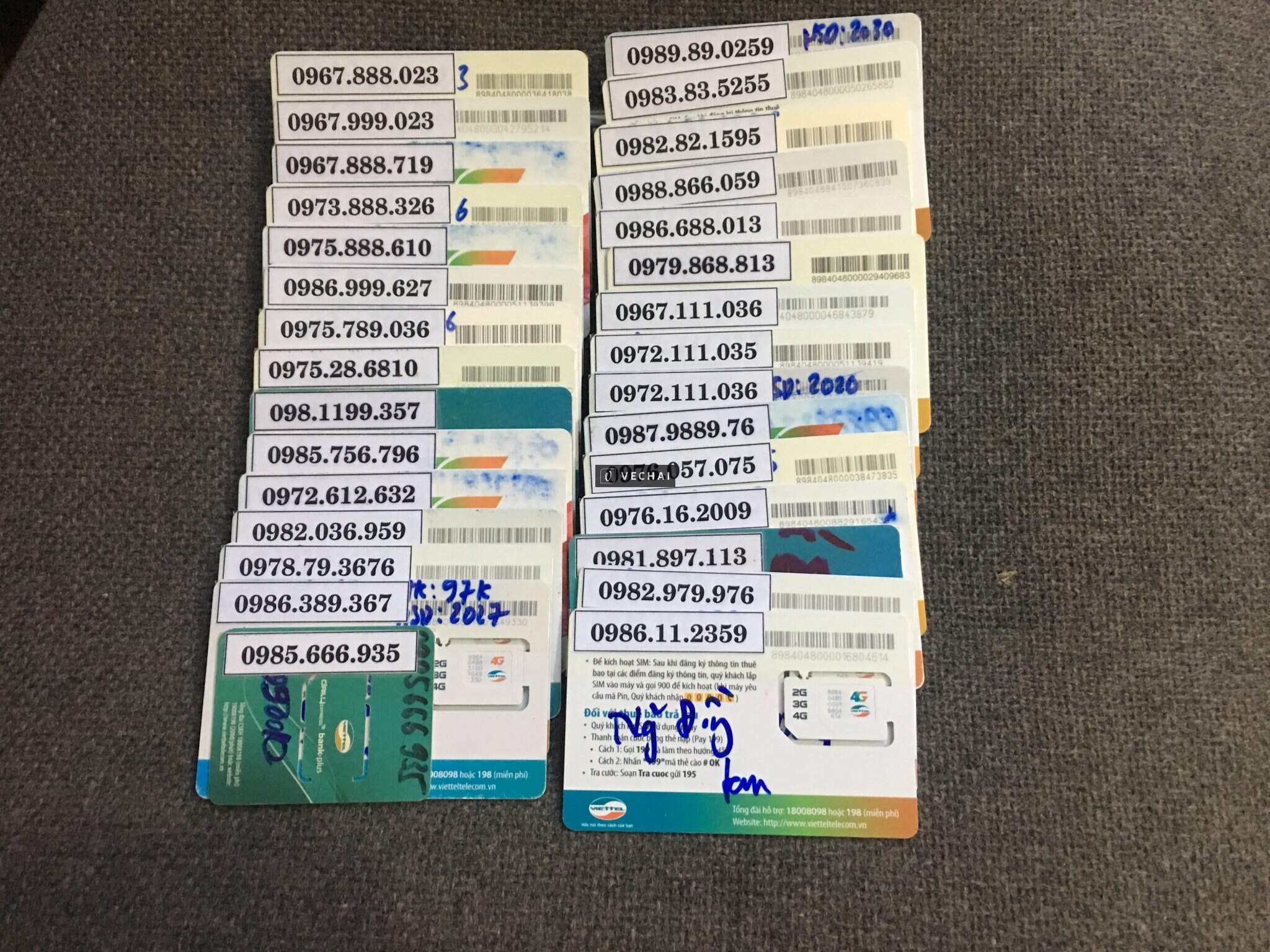 Thanh lý sim viettel giá sinh viên