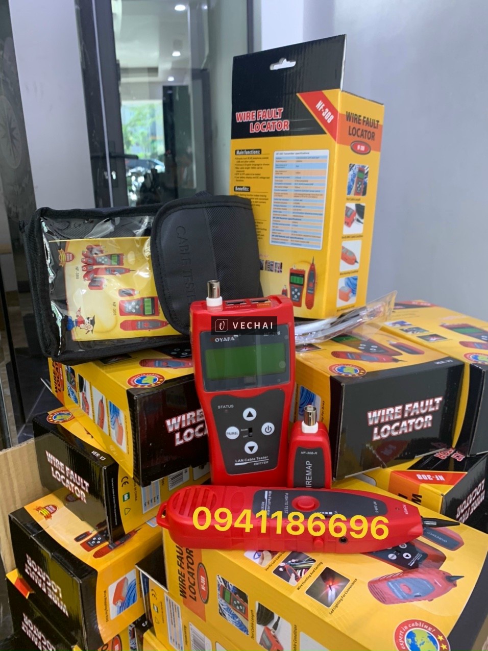 Máy test, dò cáp mạng hãng NoYaFa, cáp mạng thang máy Cat7 SFTP hãng Ancomteck sẵn số lượng