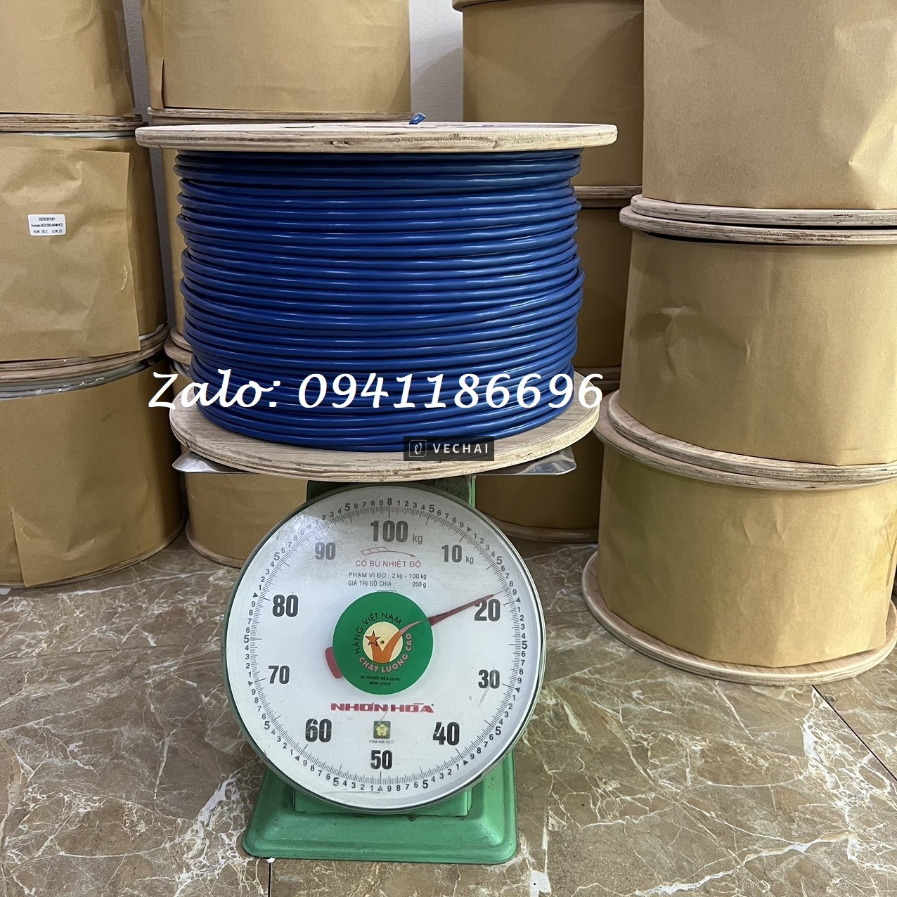 Cáp mạng CAT6A- CAT7 SFTP ANCOMTECK- 23AWG 25 GIGABIT ACT-BOX305- 7BLUE