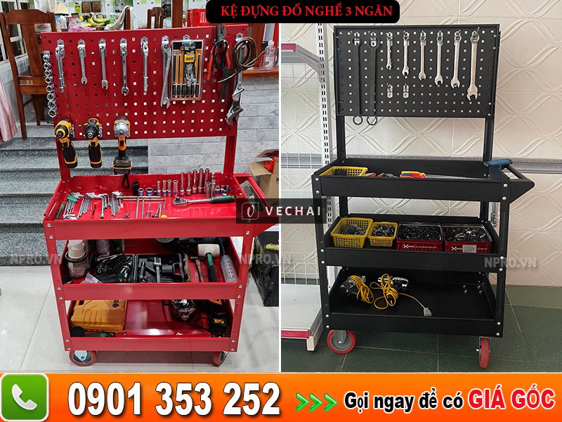 Các mẫu xe đẩy cơ khí để đồ nghề