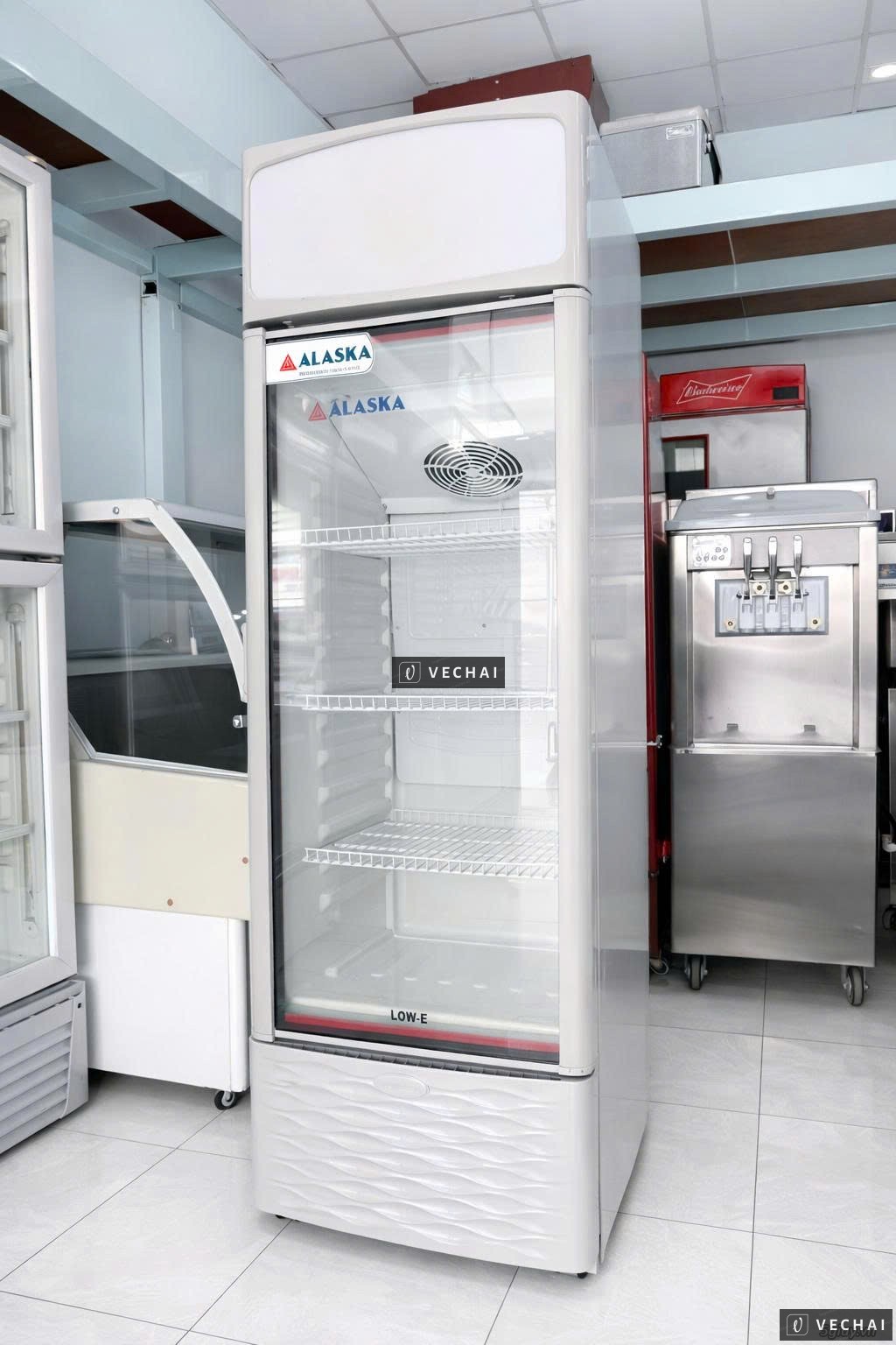 THANH LÝ TỦ MÁT 1 CÁNH KÍNH HIỆU ALASKA INVERTER  – KÍNH LOW-E.