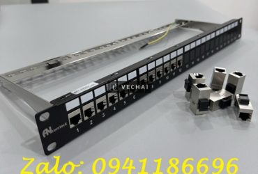 Đại lý phân phối Thanh đấu nối mạng PATCH PANEL STP 24 cổng CAT6A mã ACT-24S1U, ACT-6A-88 ANCOMTECK