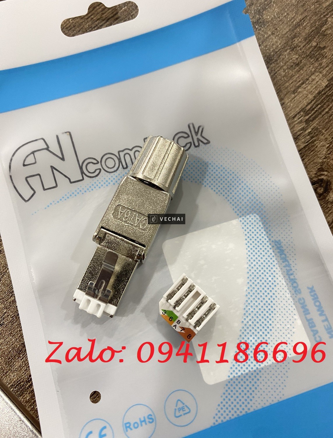 Annam chuyên phân phối Hạt mạng công nghiệp Cat6A không dùng tool hãng Ancomteck