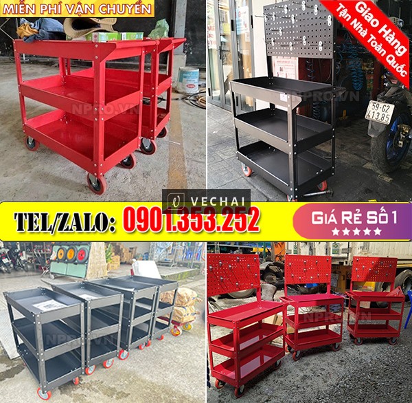 Xe đẩy dụng cụ – Xe đẩy, Kệ đựng đồ nghề