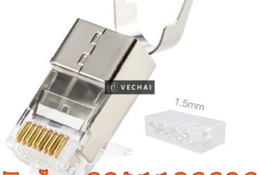 Đầu bấm mạng RJ45 CAT7 ANCOMTECK cho cáp chống nhiễu FTP & SFTP ACT-F7S-P100, giá tốt cho dự án