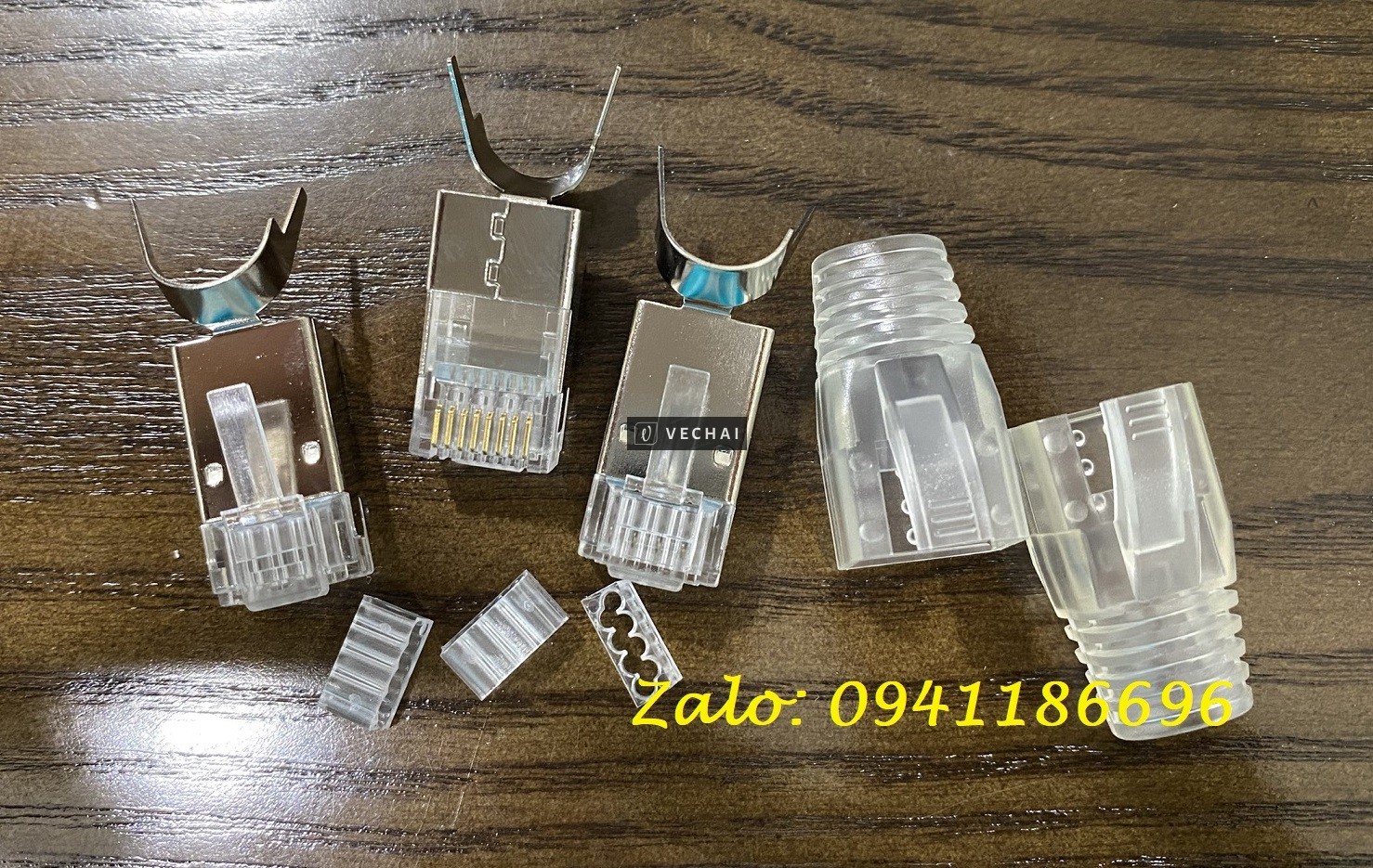 Đầu bấm mạng RJ45 CAT7 ANCOMTECK cho cáp chống nhiễu FTP & SFTP ACT-F7S-P100, giá tốt cho dự án