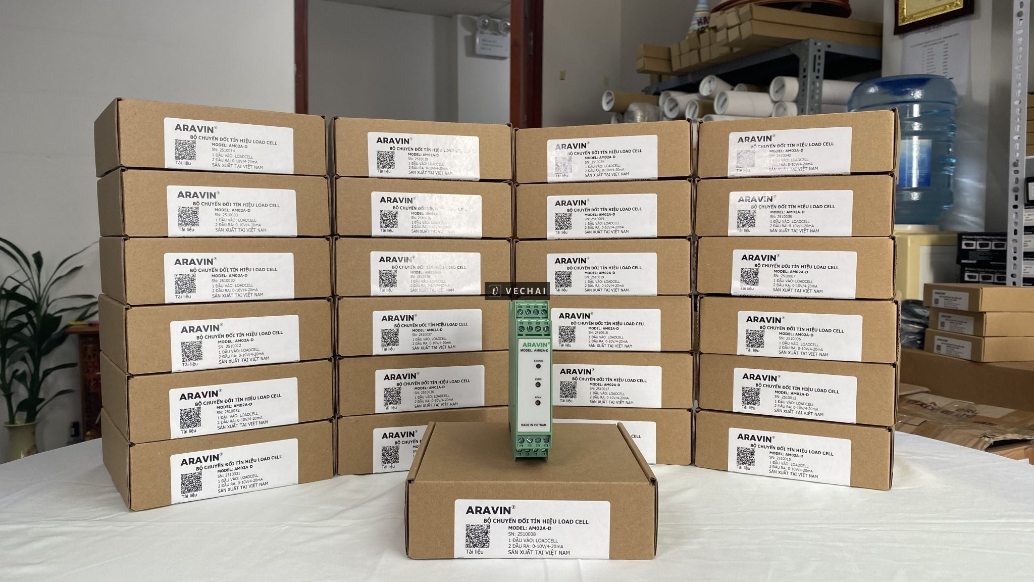 Bộ khuếch đại tín hiệu load cell cài ray AM02A-D