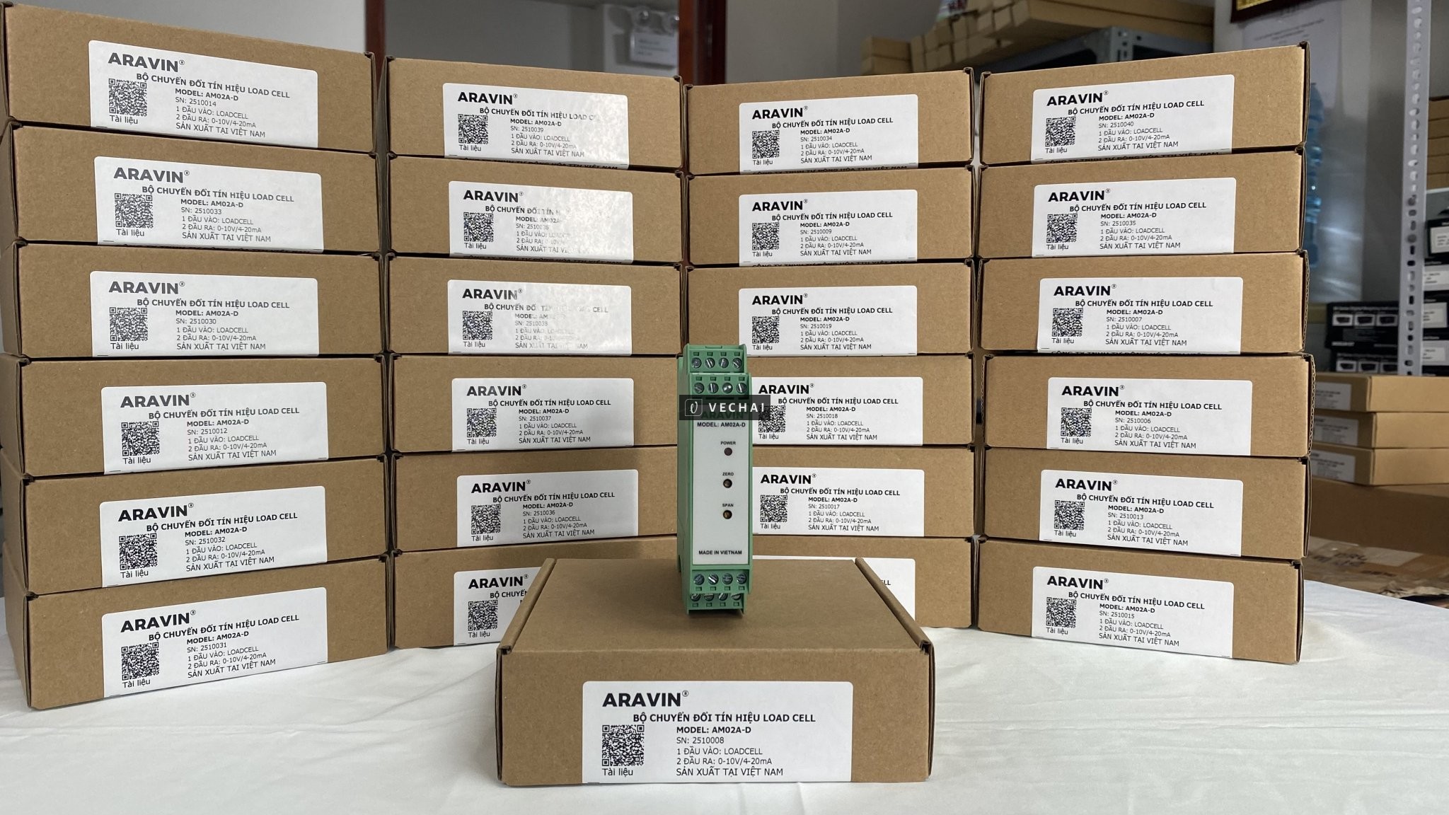 Bộ khuếch đại tín hiệu load cell cài ray AM02A-D