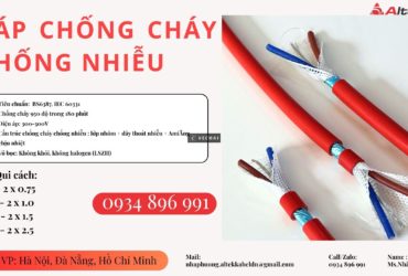 Cáp Chống Cháy Chống Nhiễu 2 Lõi – Phân Phối TP.HCM, Bình Dương, Đồng Nai – Hàng Luôn Có Sẵn