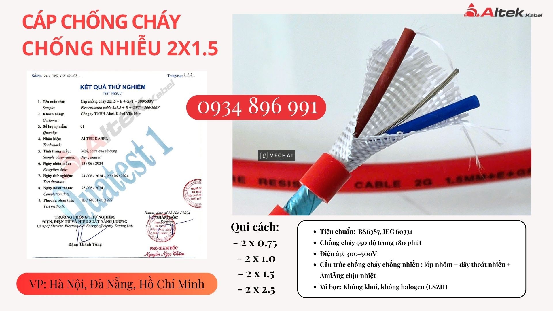 Cáp Chống Cháy Chống Nhiễu 2 Lõi – Phân Phối TP.HCM, Bình Dương, Đồng Nai – Hàng Luôn Có Sẵn