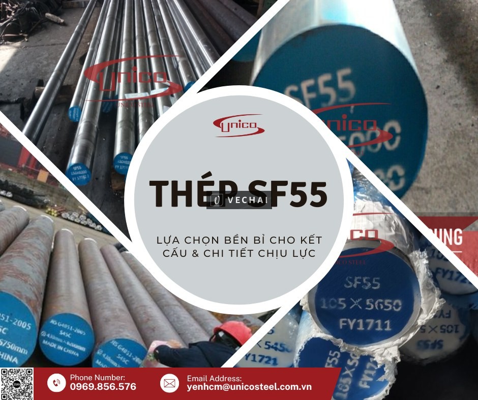 THÉP ỐNG ĐÚC SF55: GIẢI PHÁP CHỊU TẢI CỰC HẠN CHO HỆ THỐNG THỦY LỰC HẠNG NẶNG