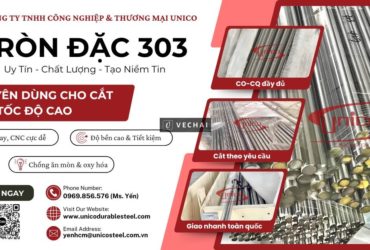 THÉP TRÒN ĐẶC INOX 303 (SUS303): GIẢI PHÁP VÀNG CHO GIA CÔNG CNC TỐC ĐỘ CAO