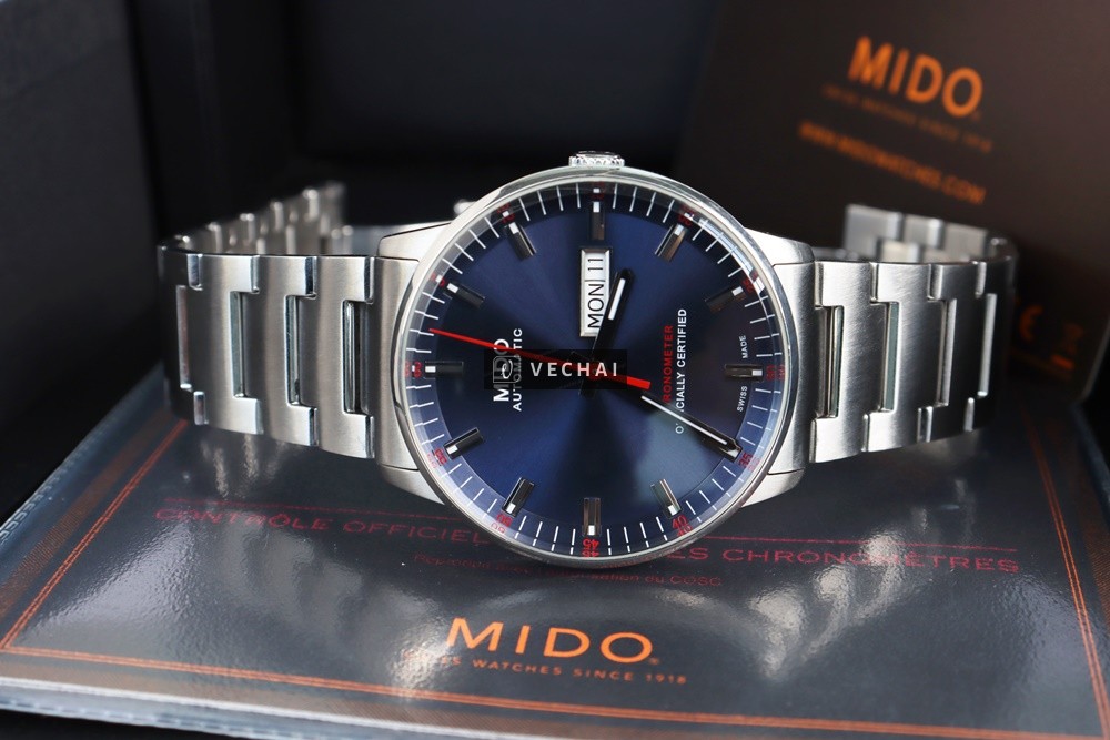 ĐH Nam Mido Commander Chronometer (COSC); Mặt Xanh Navy; Automatic, Size 40mm