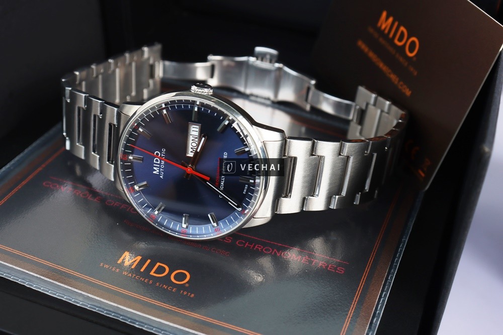 ĐH Nam Mido Commander Chronometer (COSC); Mặt Xanh Navy; Automatic, Size 40mm