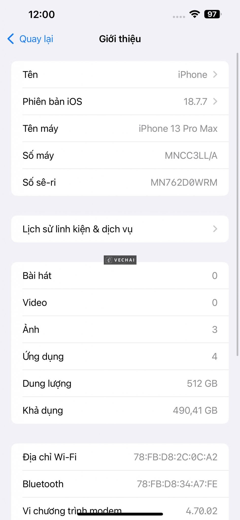 IPHONE 13 PRO MAX BẢN 512GB THA HỒ LƯU TRỮ DỮ LIỆU – Tiện lợi lắp đc 2 sim (1sim vật lý + 1 sim)   –