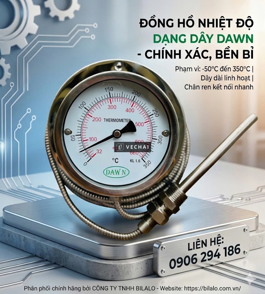 Đồng Hồ Đo Nhiệt Độ Dạng Dây DAWN – Đo Chính Xác Cao
