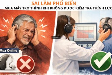 SAI LẦM PHỔ BIẾN: MUA MÁY TRỢ THÍNH KHI CHƯA KIỂM TRA THÍNH LỰC – HẬU QUẢ CÓ THỂ LÀM TAI YẾU HƠN.
