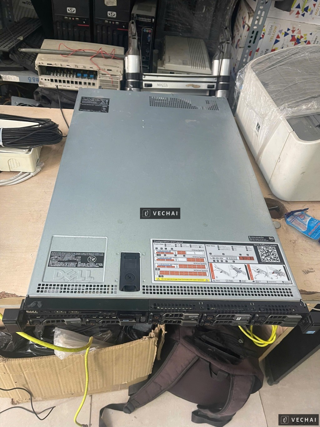 THANH LÝ SERVER R620 2CPU E5-2670 v2 ,RAM 32GB,2 PSU 750W,RAID H710