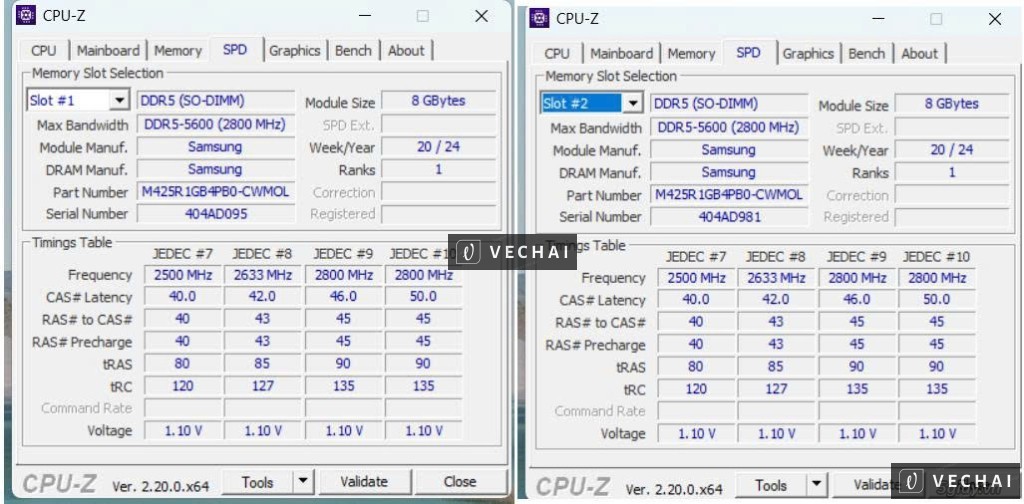[Bình Dương] Thanh lý 2 thanh RAM DDR5 8GB 5600MHz