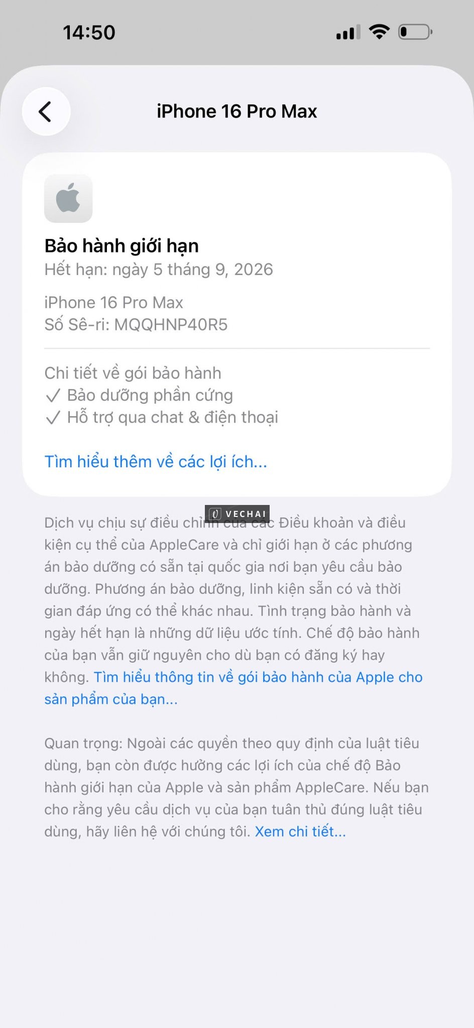 IPHONE 16 PRO MAX BẢN 512GB CHÍNH HÃNG VNA MUA VIETTEL STORE VẪN CÒN BẢO HÀNH 05/09/2026 – Fullbox f