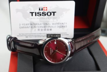 ĐH Nữ Tissot Couturier Lady T035.210.16.371 .01; Mặt Đỏ Đô; Size 32mm