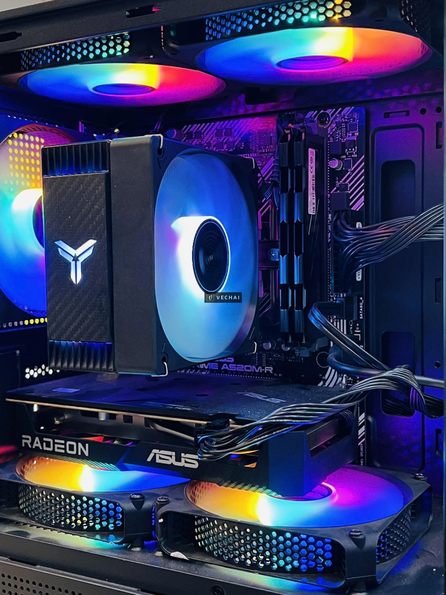 E có Bộ Case vừa mua PC: Chip AMD Ryzen 5 -5500 Ram 16G SSD 512Gb VGA RX 6500 XT 4Gb  Cả Bộ vừa mua