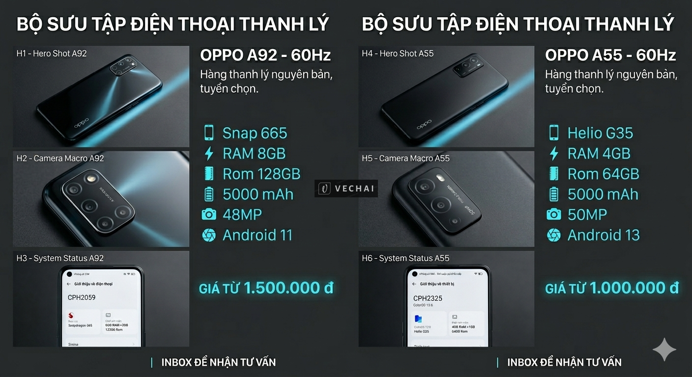 [THANH LÝ CTY] LÔ OPPO ZIN NGUYÊN BẢN – PIN KHỦNG 5000mAh