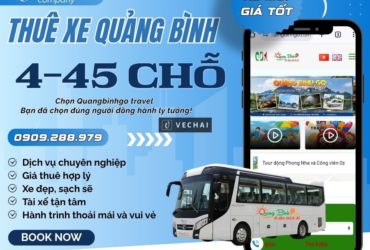 Thuê Xe Quảng Bình Giá Rẻ 2026 | Xe Đời Mới 4 – 45 Chỗ