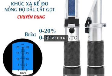 Khúc xạ kế đo nồng độ dầu cắt gọt cầm tay chuyên dụng ATC 0-20% Brix