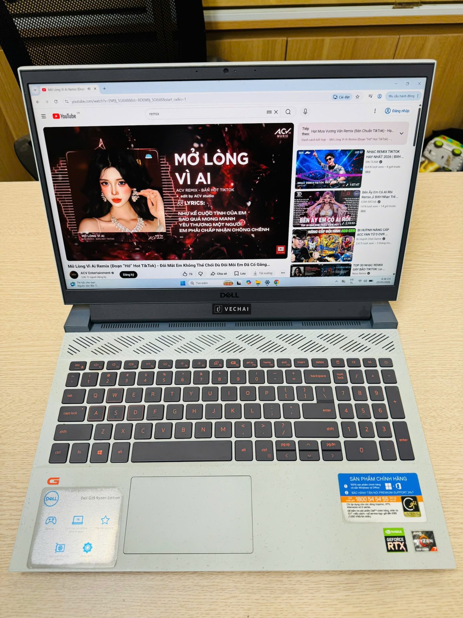 Dell G15 5515 – gaming bền bỉ, tản nhiệt tốt, chiến game ổn định  ▪️ CPU: Ryzen 7-5800H | RAM 16