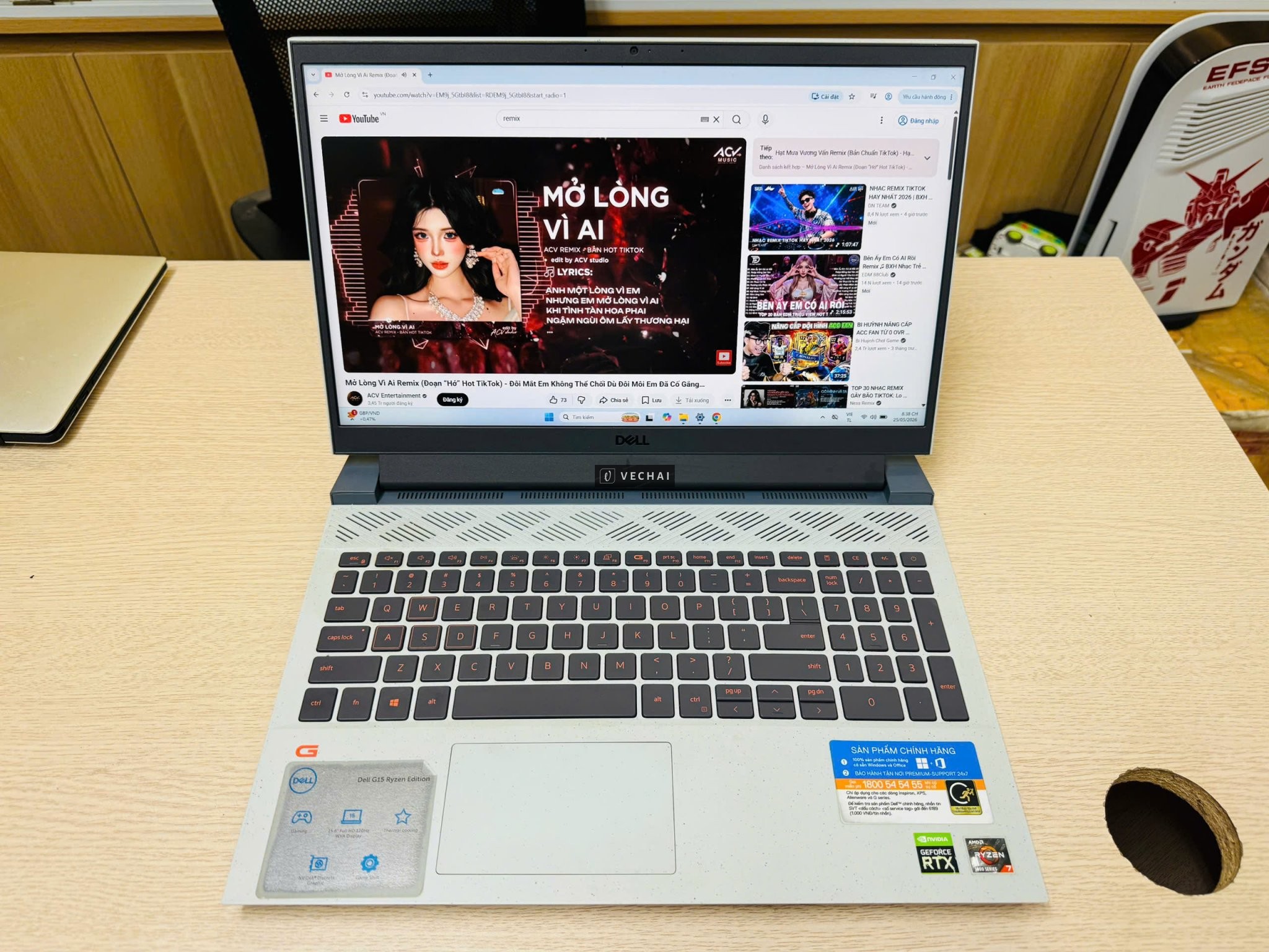 Dell G15 5515 – gaming bền bỉ, tản nhiệt tốt, chiến game ổn định  ▪️ CPU: Ryzen 7-5800H | RAM 16