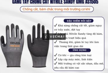 Găng Tay Chống Cắt Nitrile Sandy GMG AS1505 – Chống cắt, bám chắc trong môi trường cơ khí