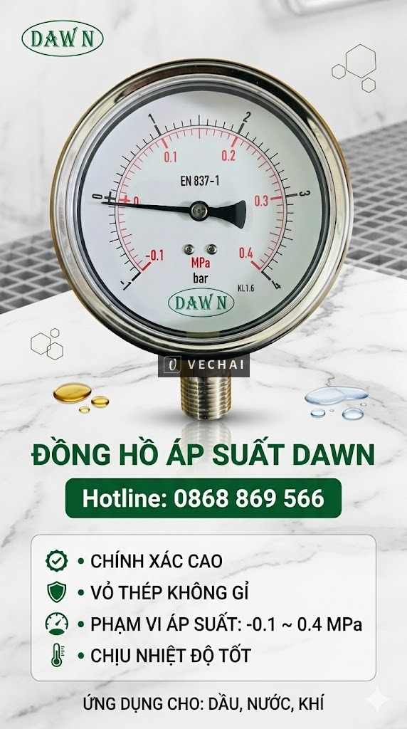 Vì Sao Đồng Hồ Áp Suất DAWN Được Ưa Chuộng?