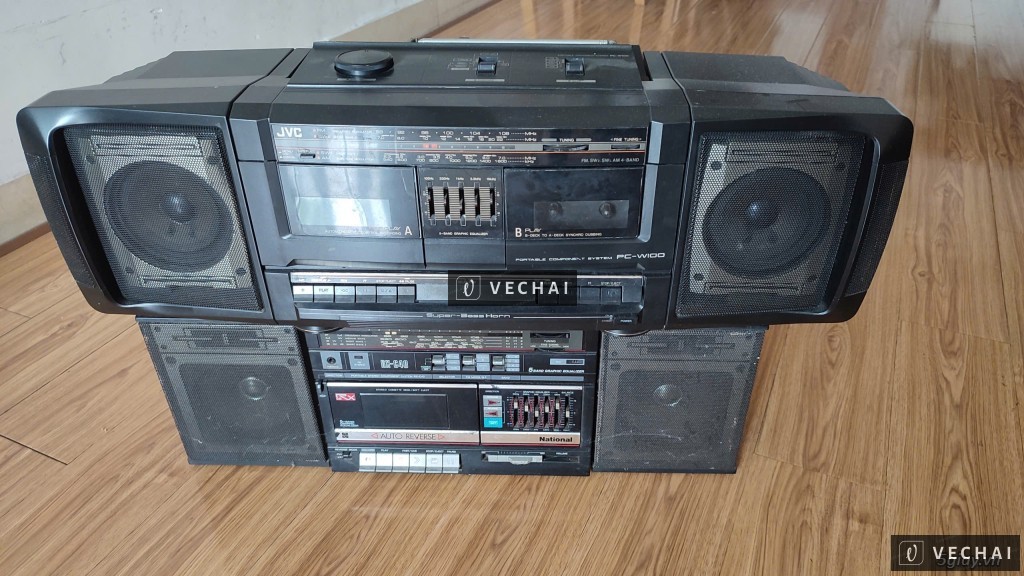 Dọn nhà bán 2 em cassette JVC + National
